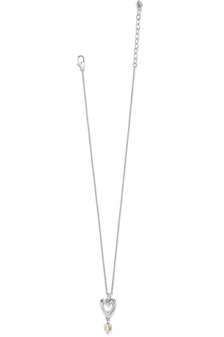 Brighton Cascade Open Heart Pearl Petite Necklace