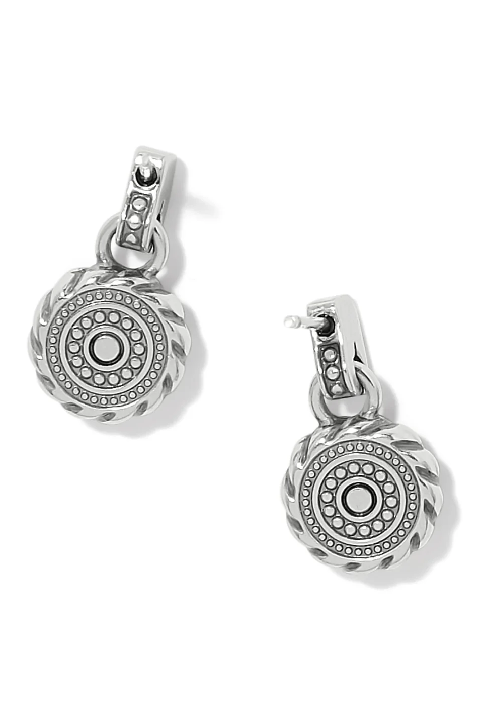 Brighton Halo Gemma Petite Round Post Drop Earrings