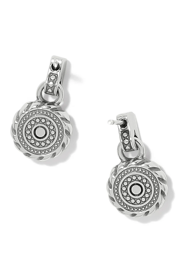 Brighton Halo Gemma Petite Round Post Drop Earrings