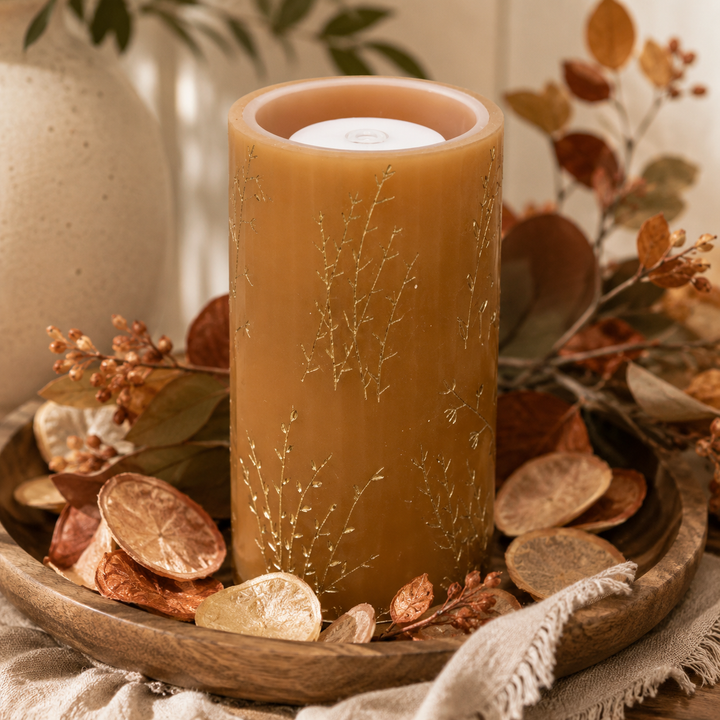Harvest Wheat Fountain Candle