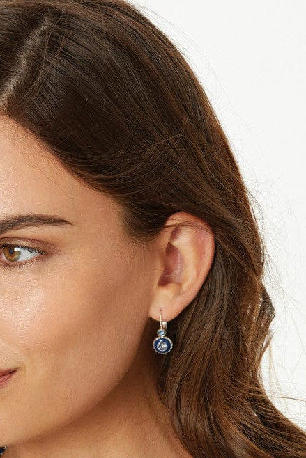 Brighton Halo Eclipse Leverback Earrings