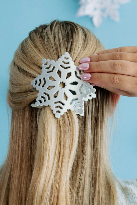 Teleties Snowflake Flat Hair Clip