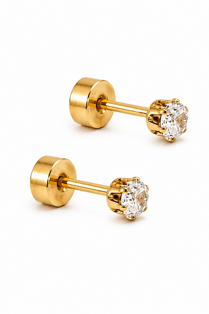 Linny Co Micro Helen Screwback Stud Earrings