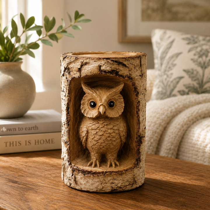 Owl In Trunk