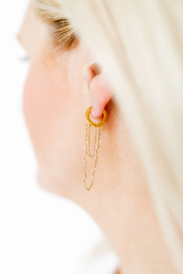 Linny Co Gwen Huggie Earrings