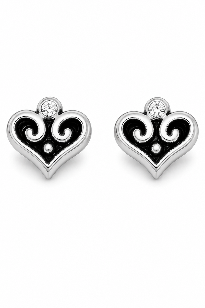 Brighton Alcazar Heart Mini Post Earrings