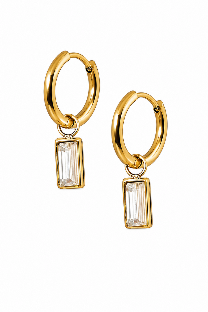 Linny Co Edith Huggie Charm Earrings