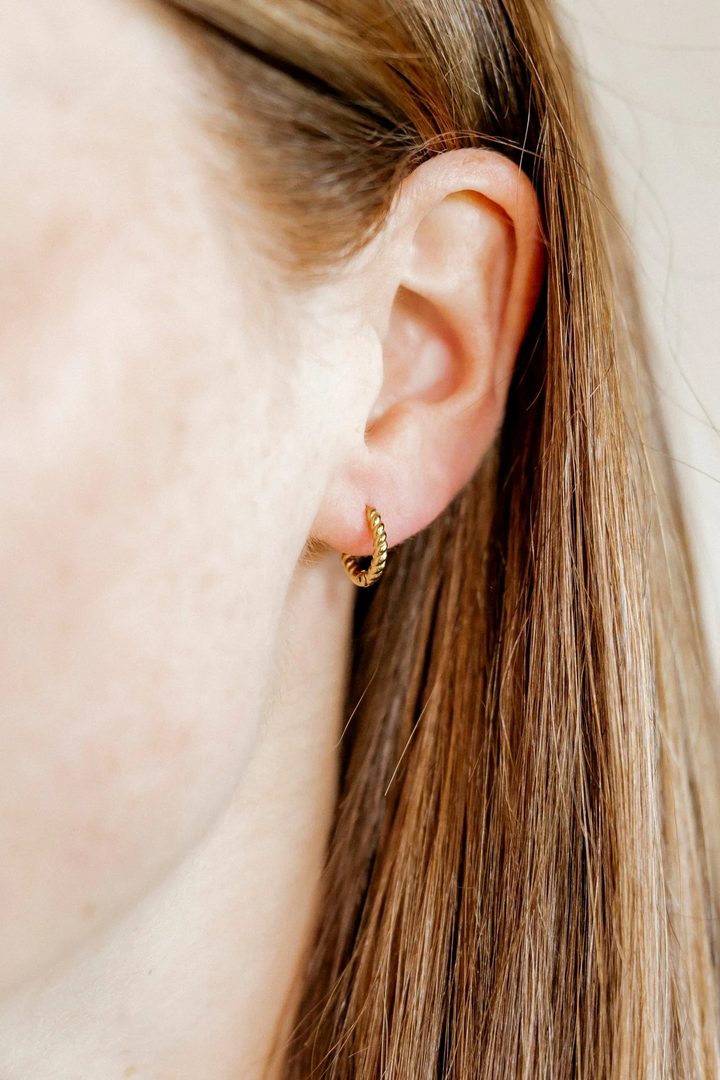 Linny Co Madeline Huggie Earrings