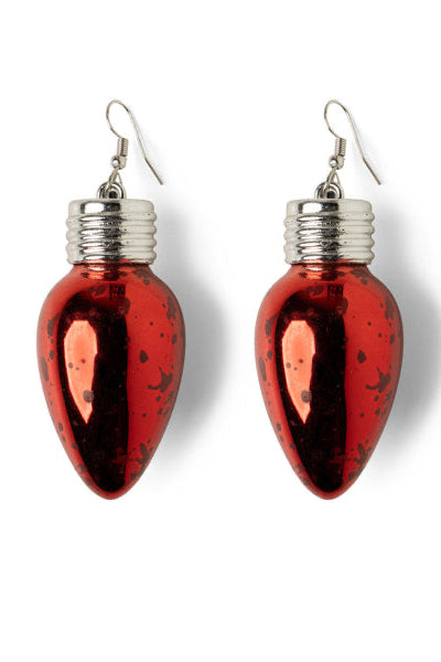 Holiday Frost Bulb Earrings