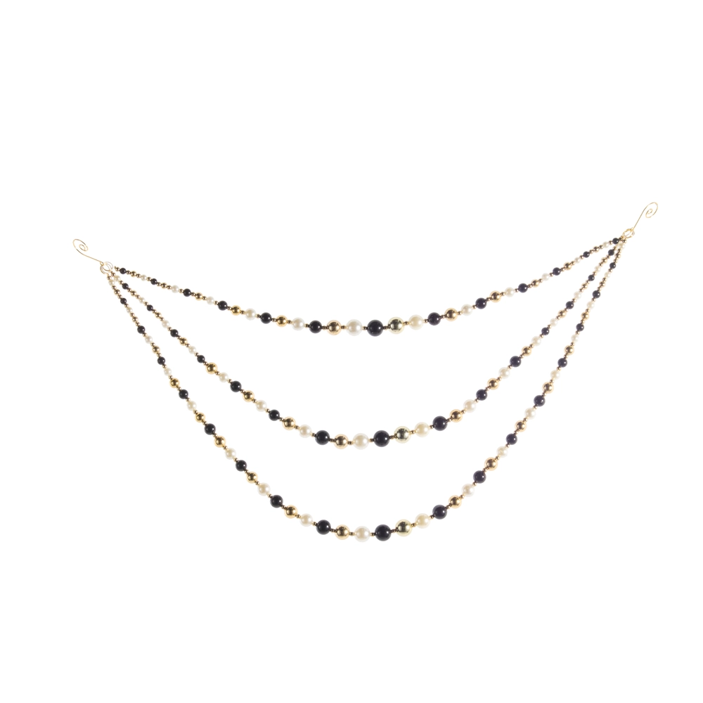 Black White & Pearl Swag Garland