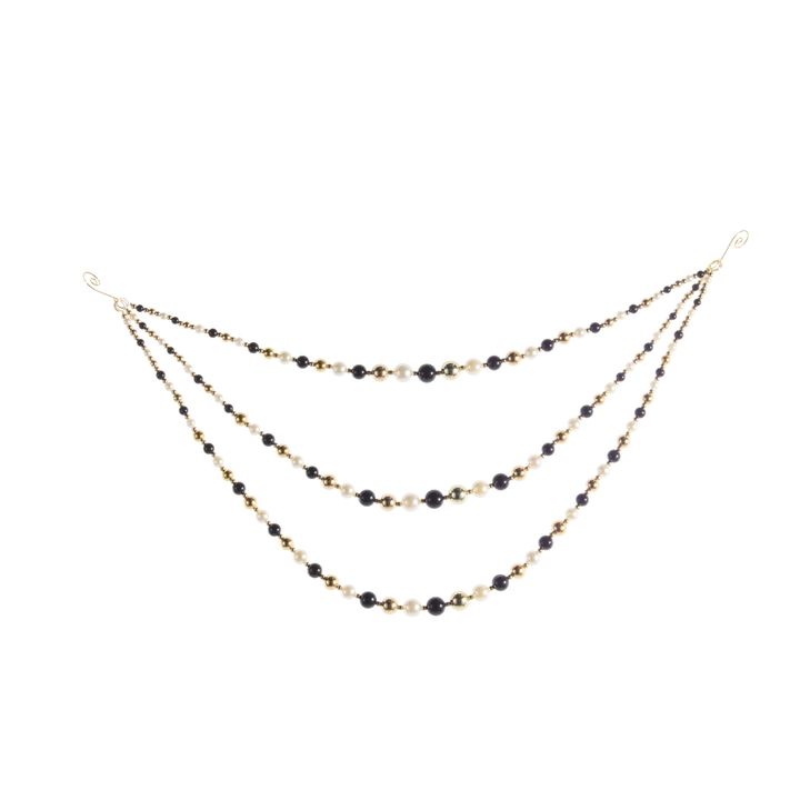 Black White & Pearl Swag Garland