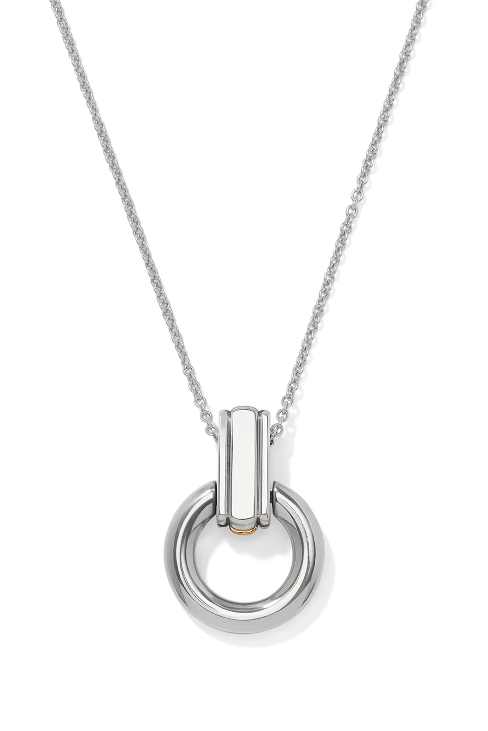 Brighton Mosaic Two Tone Link Ring Necklace