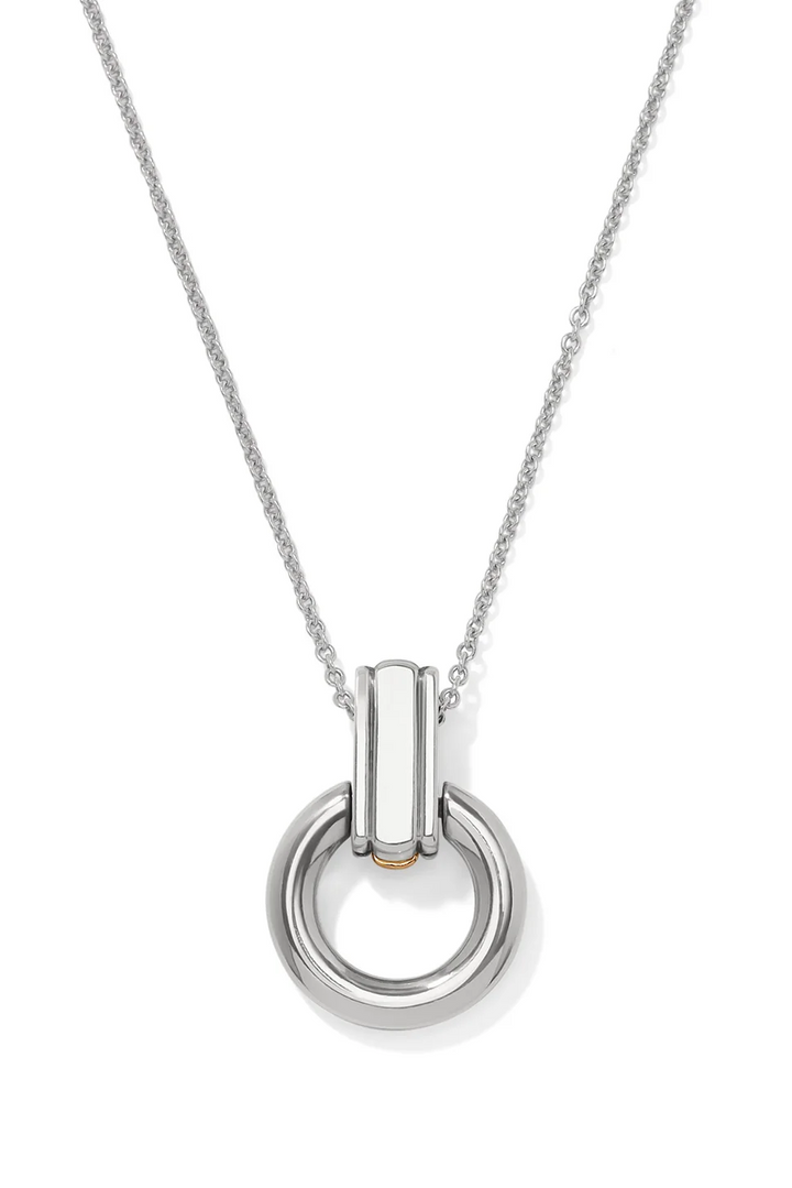 Brighton Mosaic Two Tone Link Ring Necklace