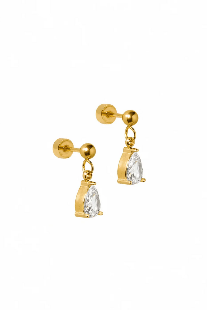 Linny Co Millie Teardrop Screwback Stud Earrings