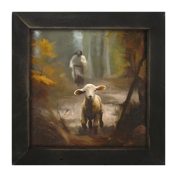 Little Lamb Framed Sign