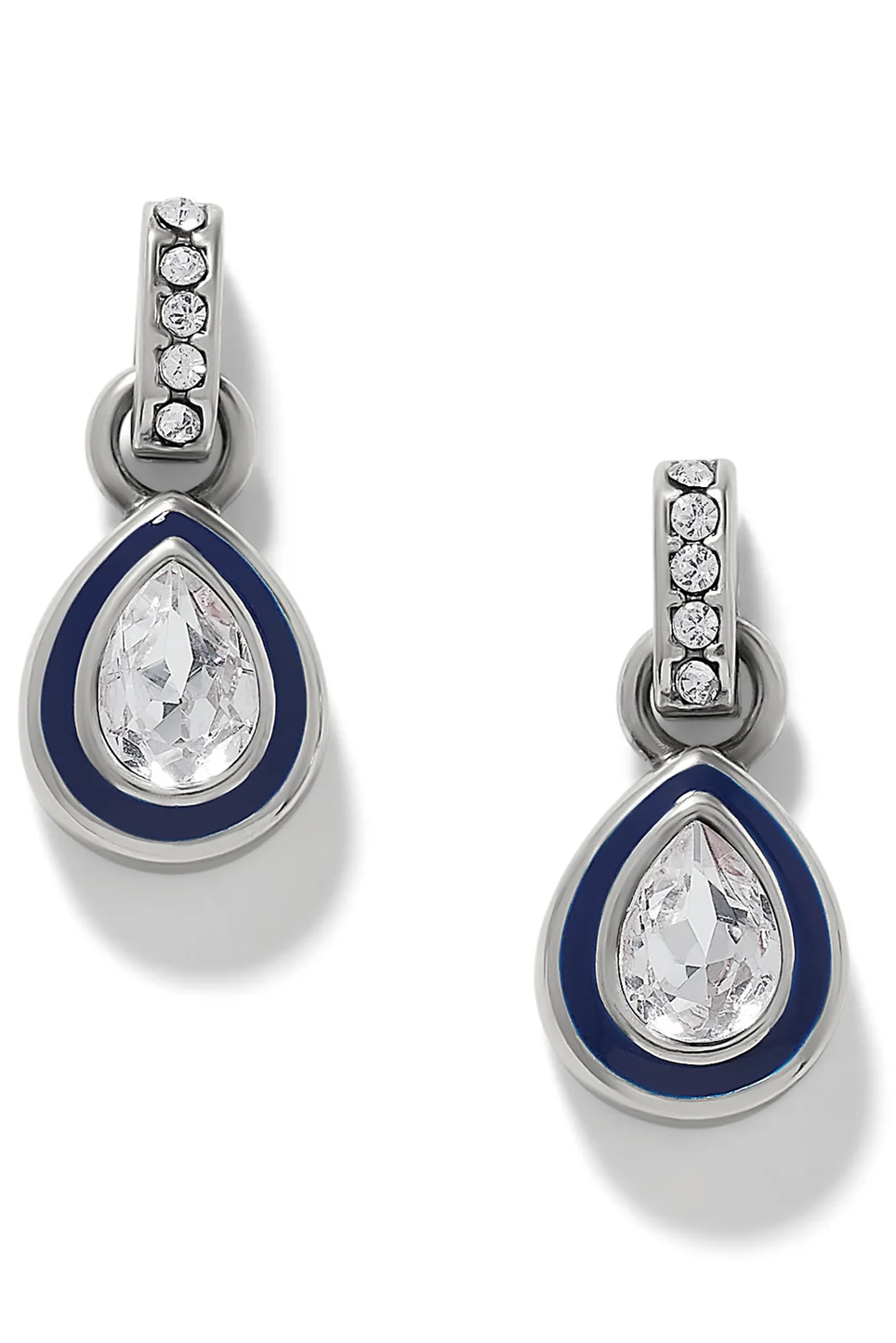 Brighton Halo Gemma Petite Teardrop Post Drop Earrings