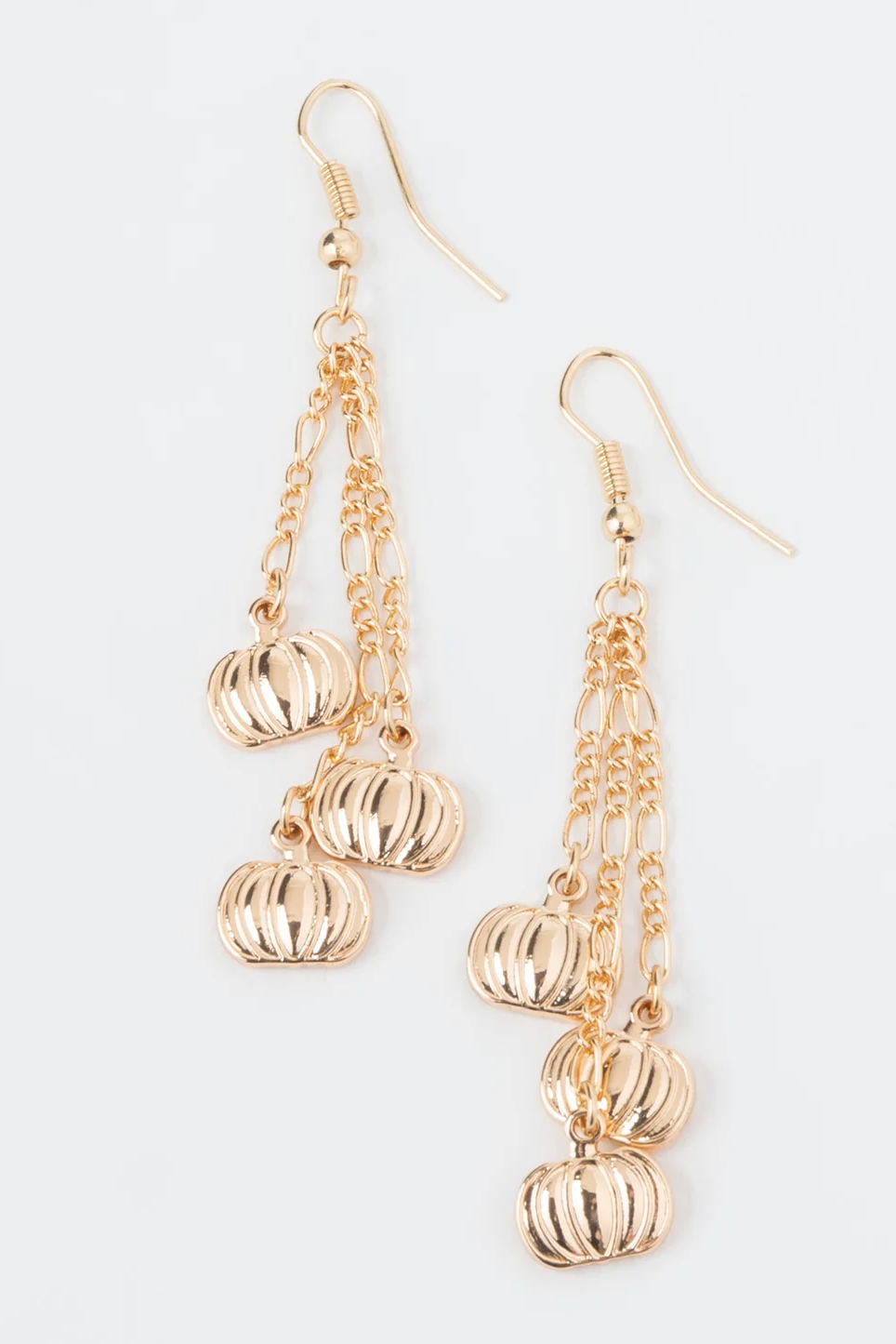 Pumpkin Charm Chandelier Earrings