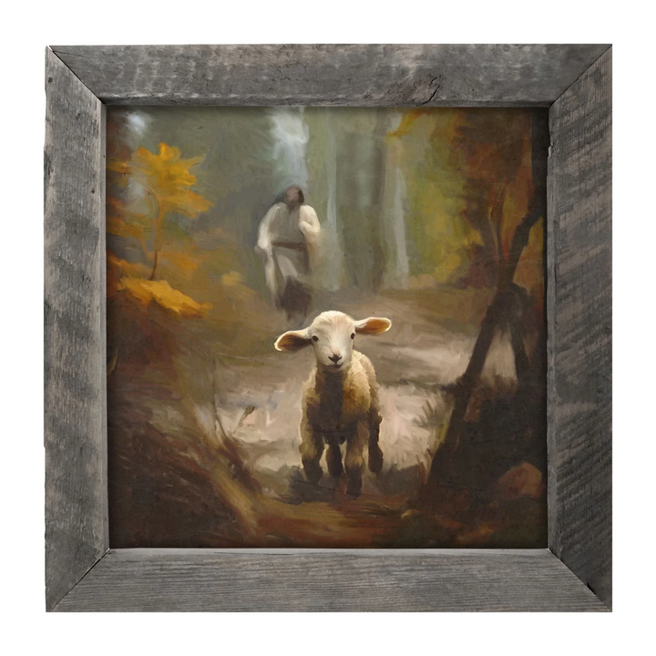 Little Lamb Framed Sign
