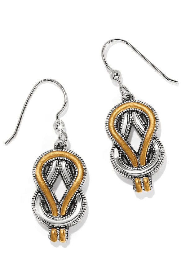 Brighton Interlok Harmony Two Tone French Wire Earrings