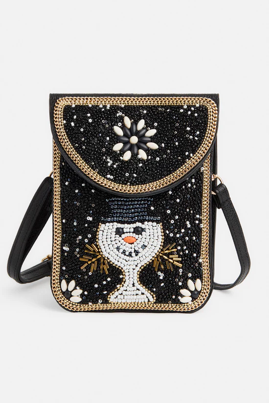 Artisan Beaded Holiday Crossbody