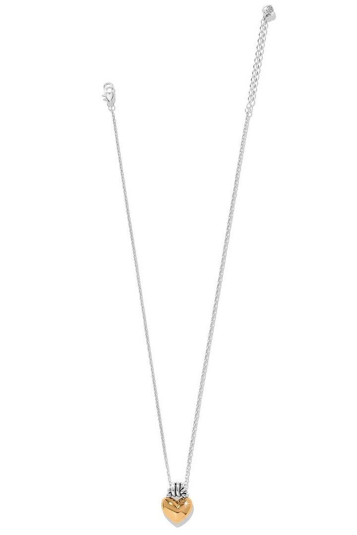 Brighton Interlok Love Knot Heart Necklace