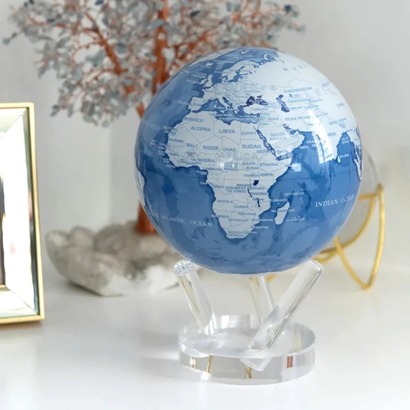Sky Blue& White Mova Globe