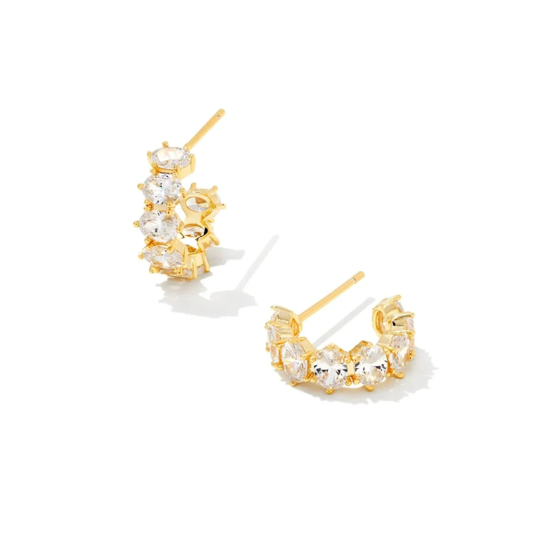 Kendra Scott Cailin Crystal Huggie Earrings