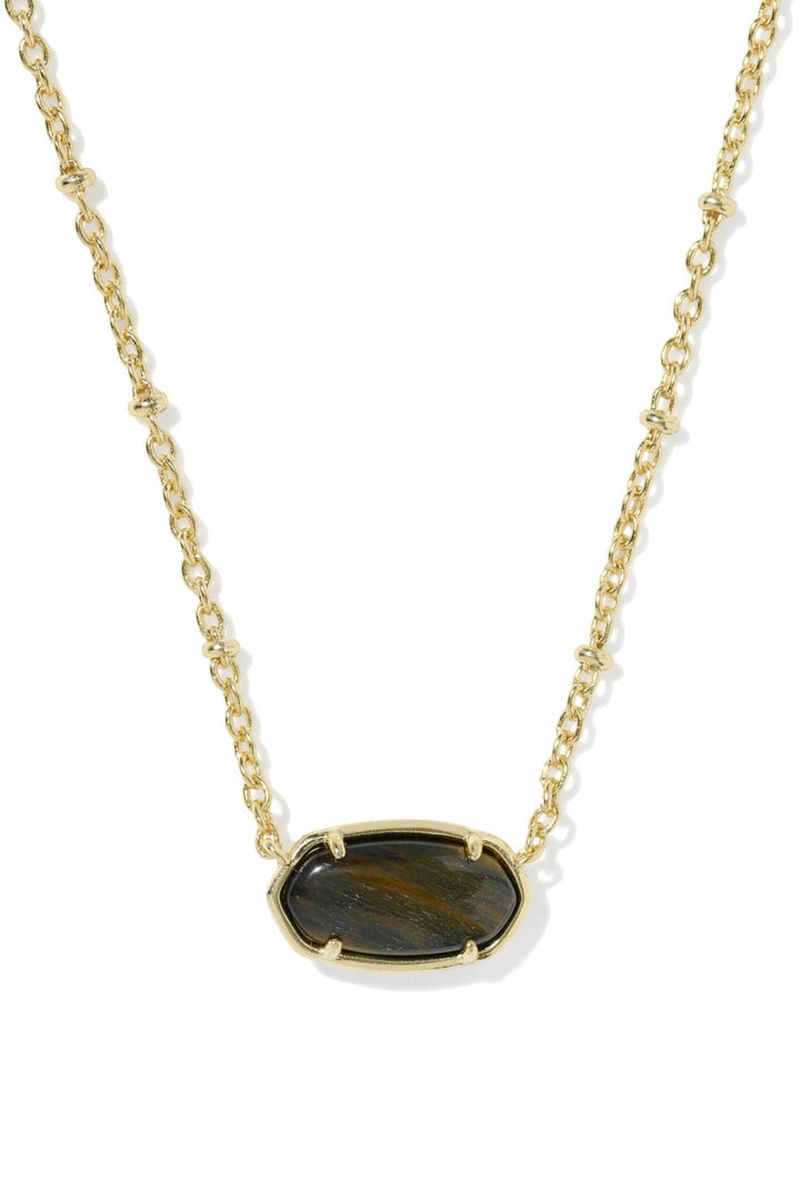 Kendra Scott Tiger Striped Elisa Short Pendant Necklace