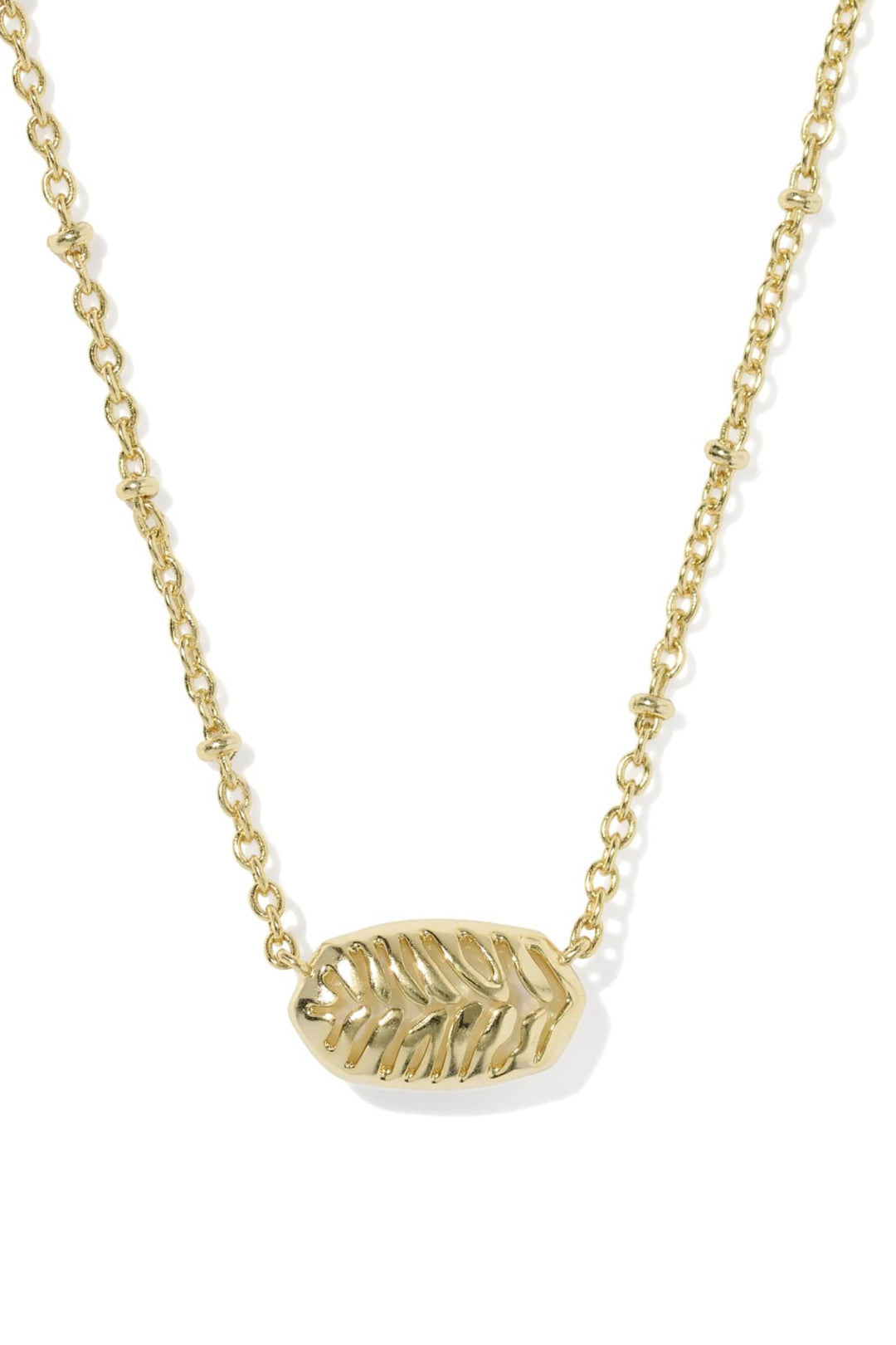 Kendra Scott Tiger Striped Elisa Short Pendant Necklace