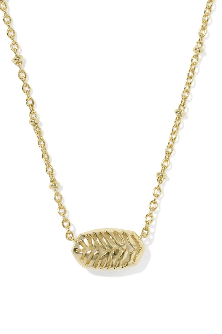 Kendra Scott Tiger Striped Elisa Short Pendant Necklace