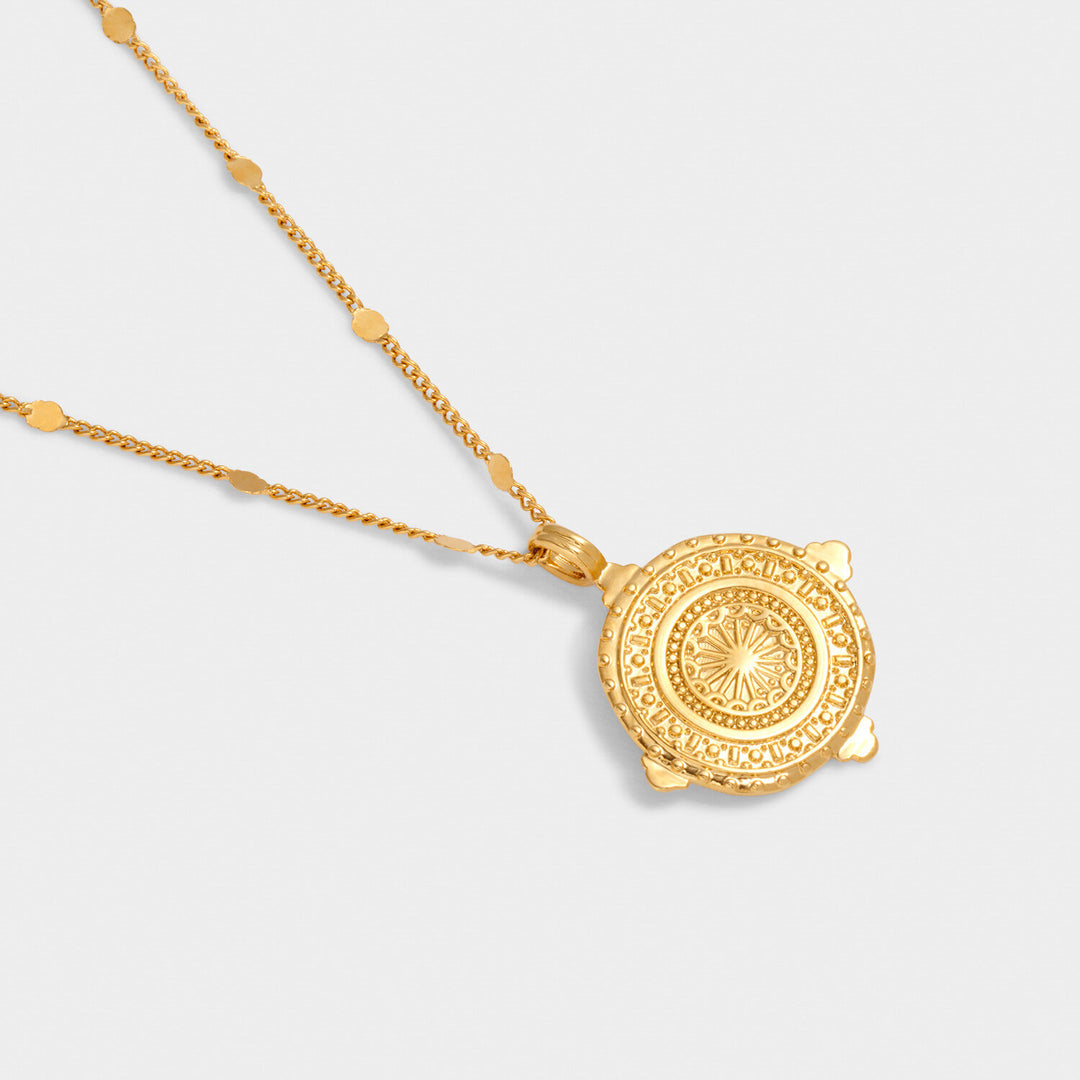 Katie Loxton Happiness Antique Coin Necklace