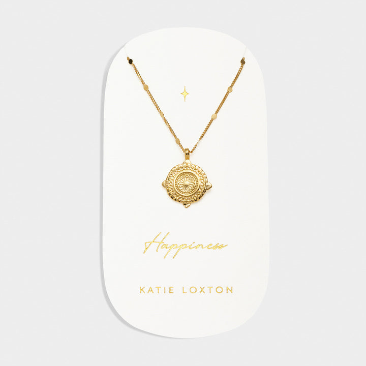 Katie Loxton Happiness Antique Coin Necklace