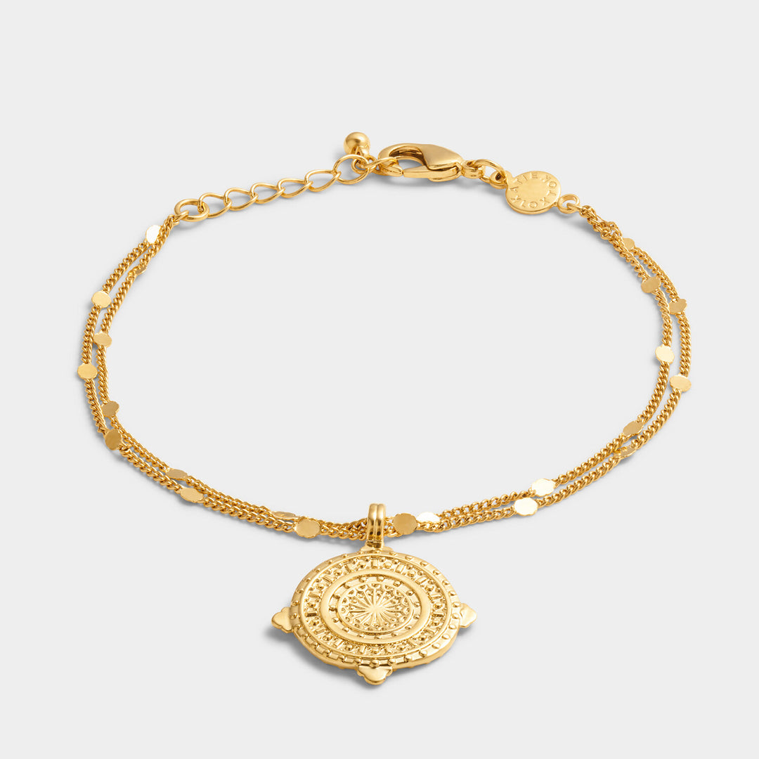 Katie Loxton Happiness Antique Coin Bracelet