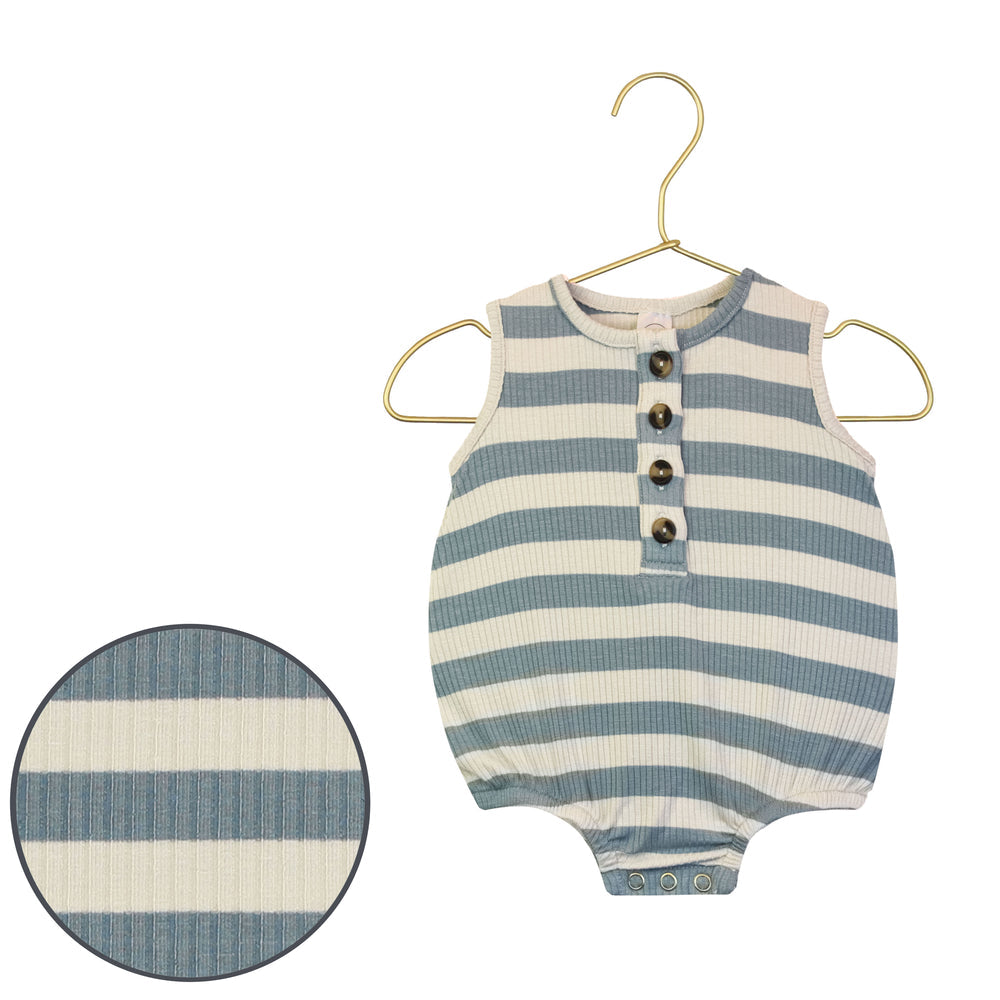 Lincoln Striped Bubble Romper