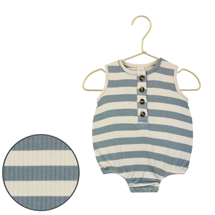 Lincoln Striped Bubble Romper