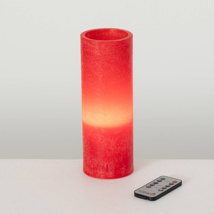 Timber LED Glow Candle Cranberry