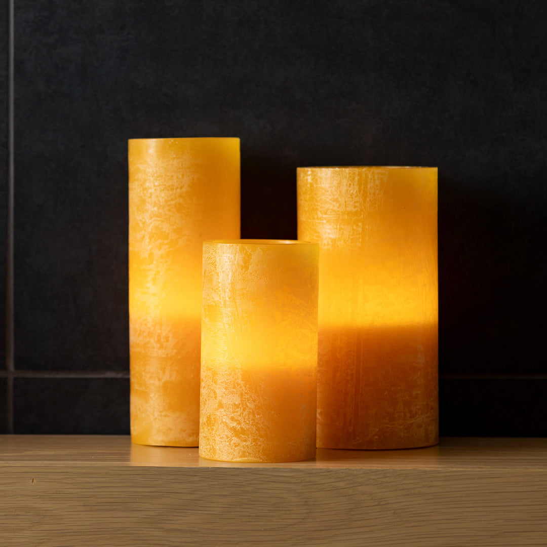 Timber LED Glow Candle Brown Sugar