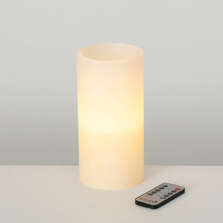 Timber LED Glow Candle Melon White