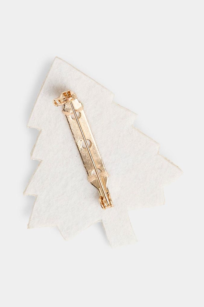 Holiday Beaded Brooch