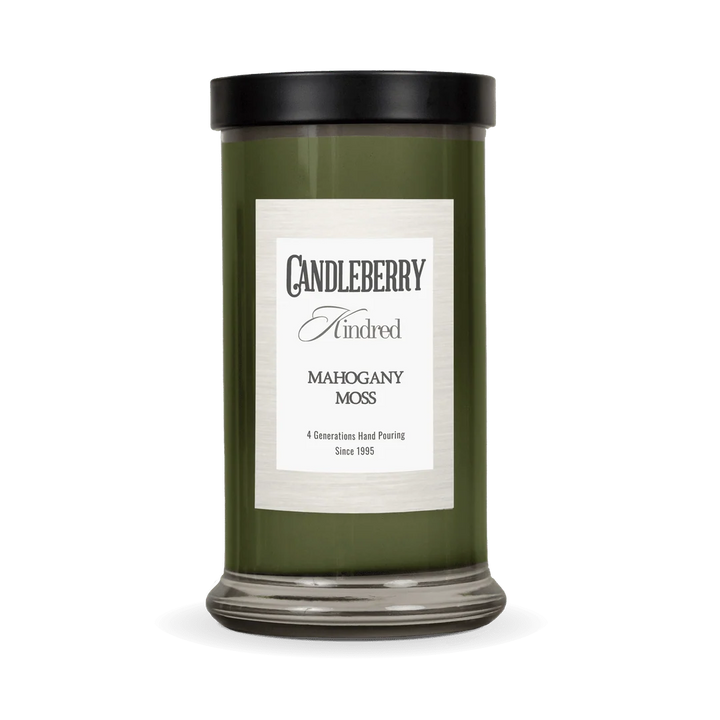 Candleberry Kindred Mohogany Moss Large Jar Candle