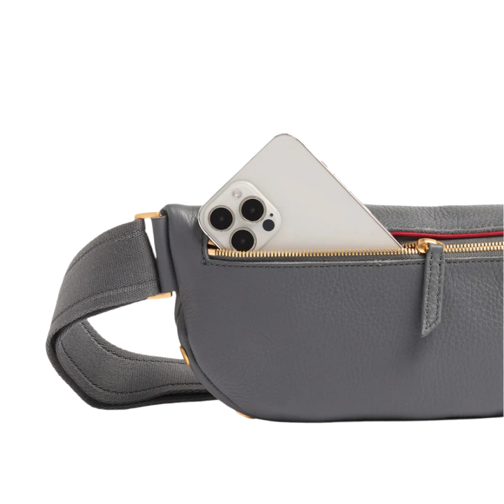 Hammitt Charles Crossbody Med - Sonnet Grey/Brushed Gold