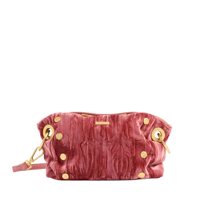 Hammitt Daniel Crossbody Clutch Sml - Curtain Call Pink / Brushed Gold Hammered