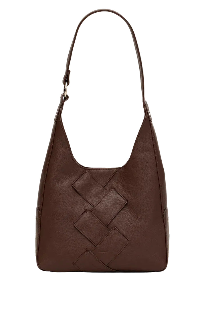 Hammitt Tim Med - Espresso Pebble Weave/Silver