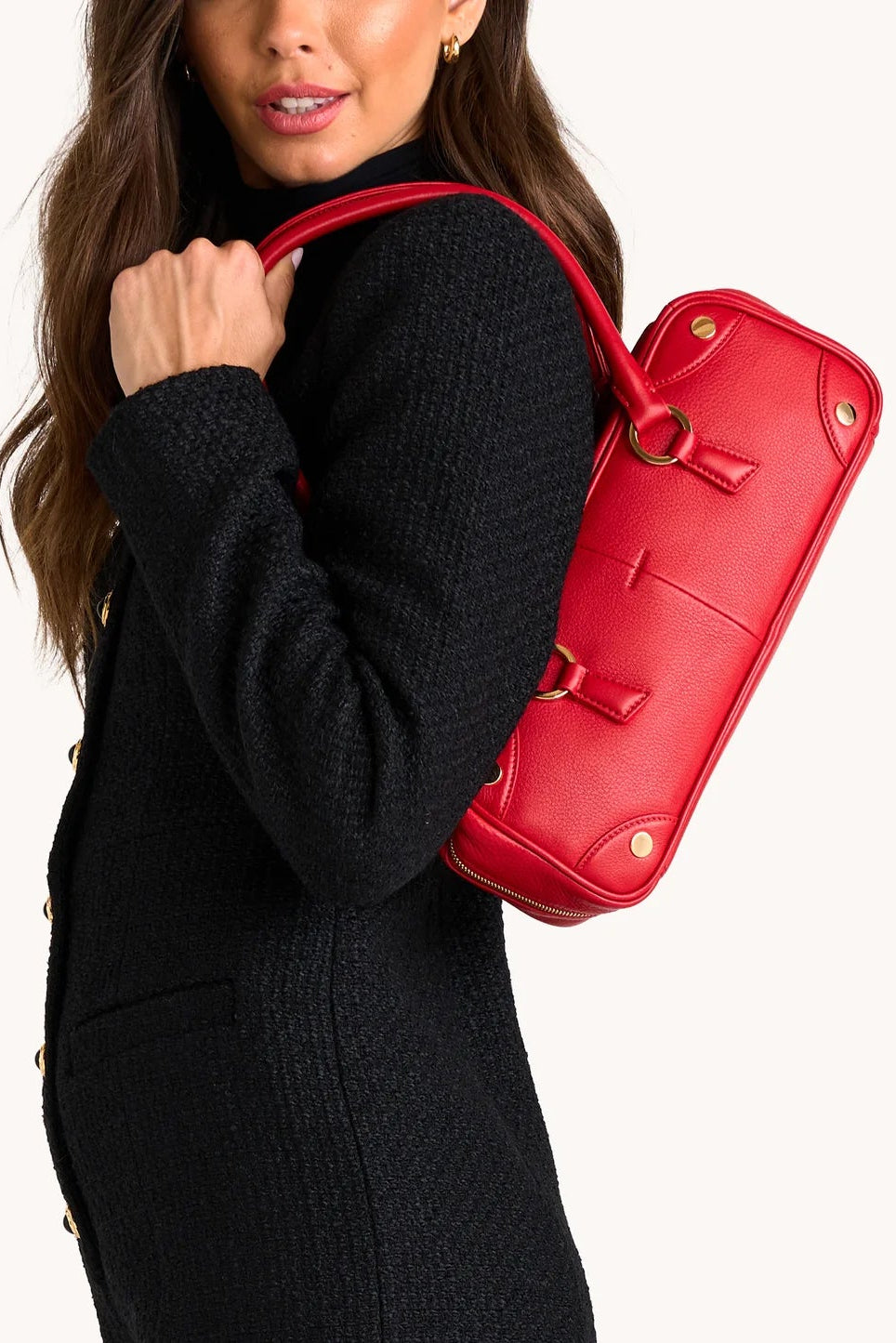 Hammitt Meredith Sml - Chili Red/Gold