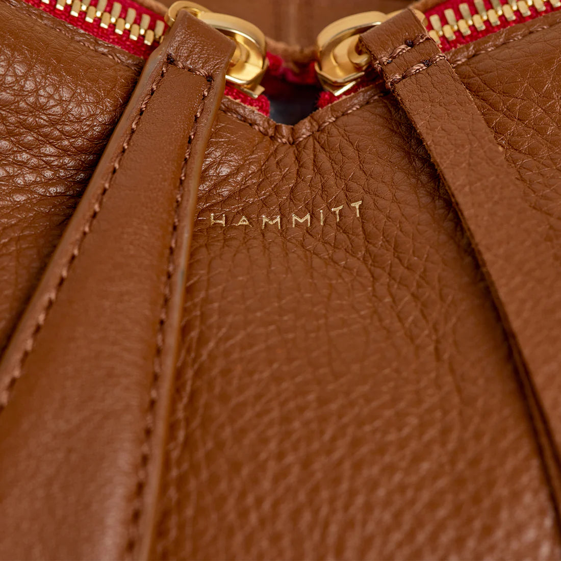Mr. G - Mahogany Pebble / Brushed Gold Red Zip