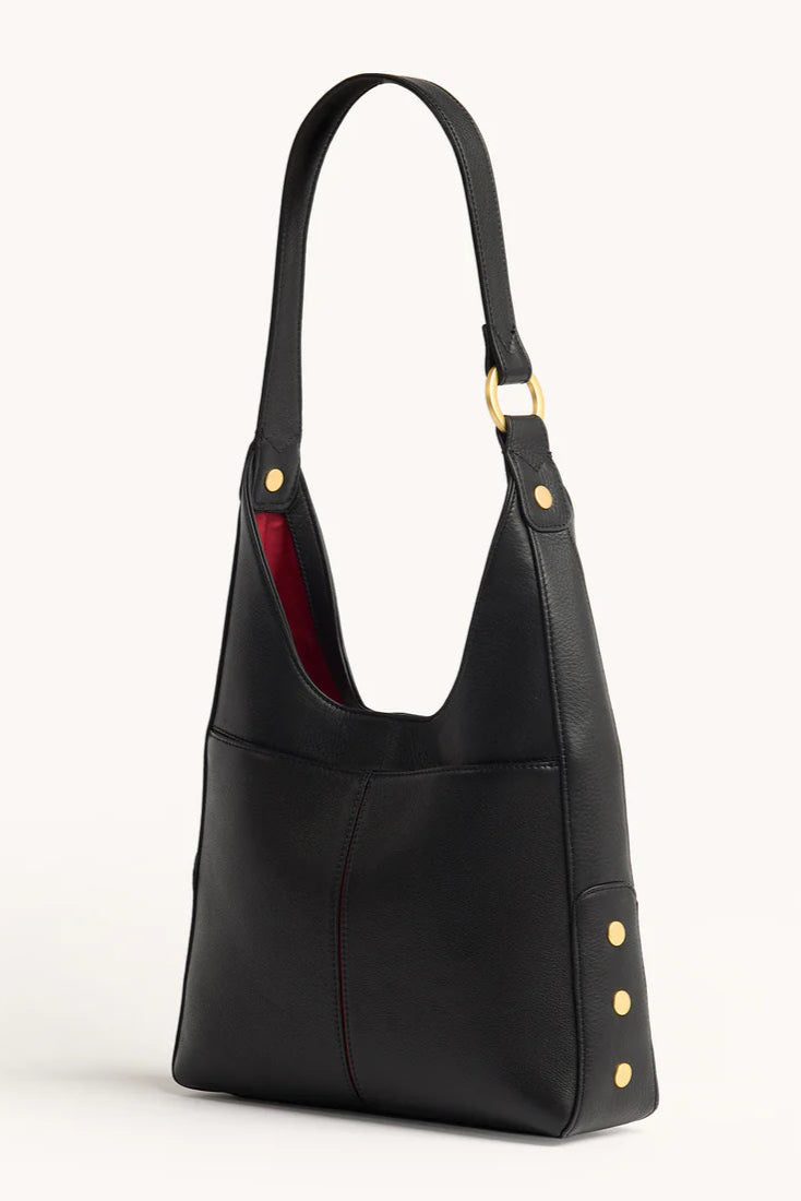 Hammitt Tim Med - Black/Brushed Gold