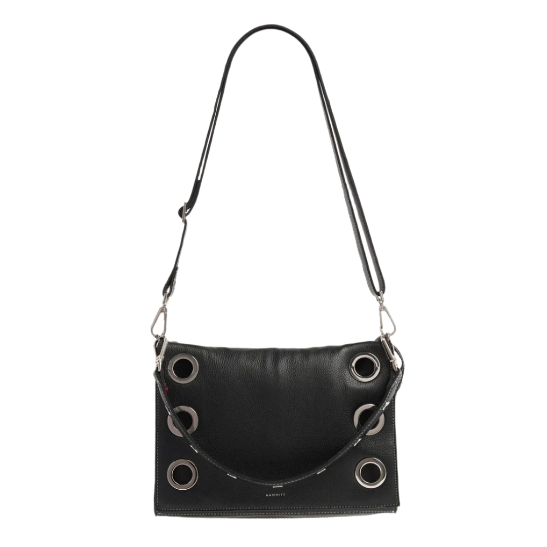 Hammitt Montana Clutch Lrg - Tempo Black/Silver