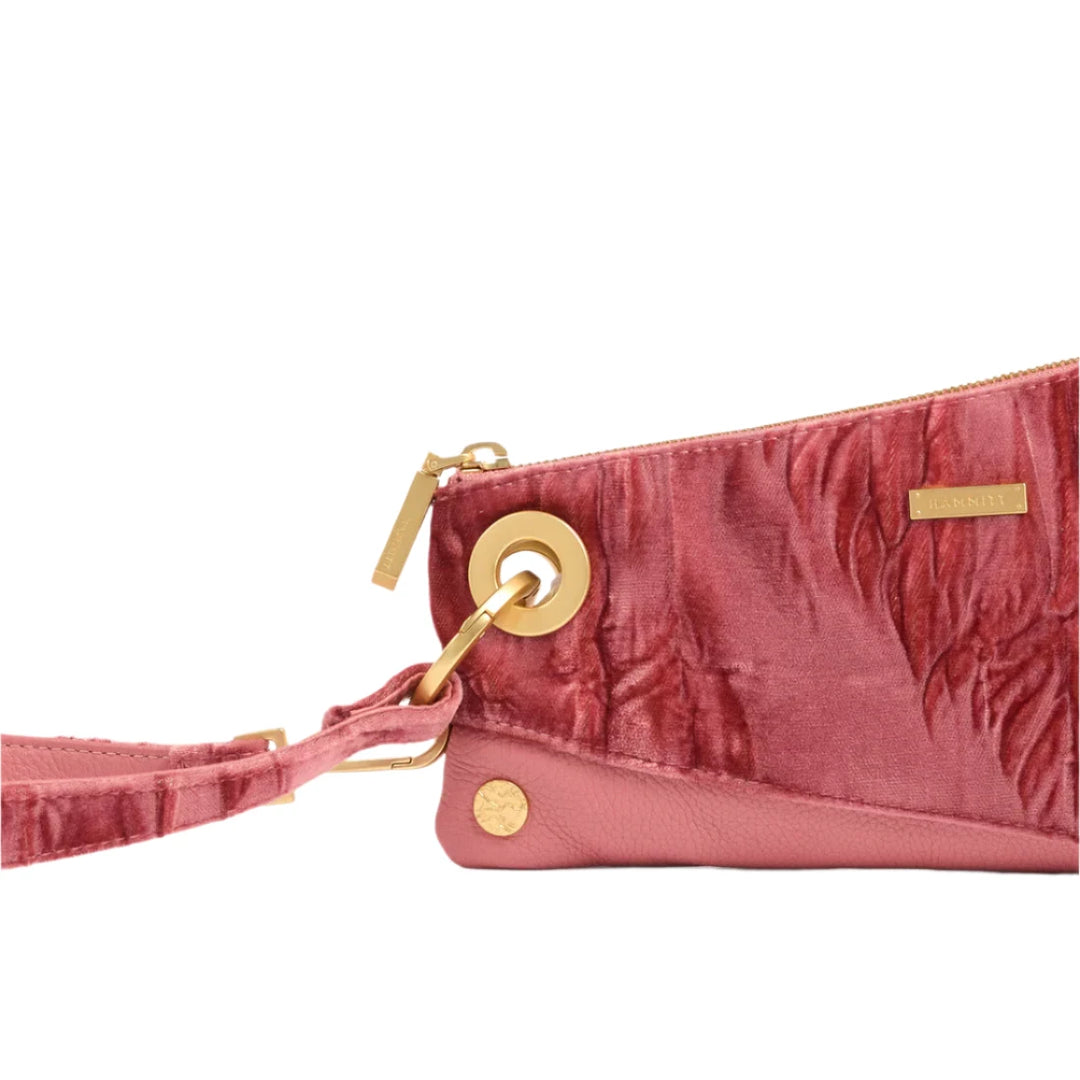 Hammitt Nash Pochette - Curtain Call Pink/Brushed Gold Hammered