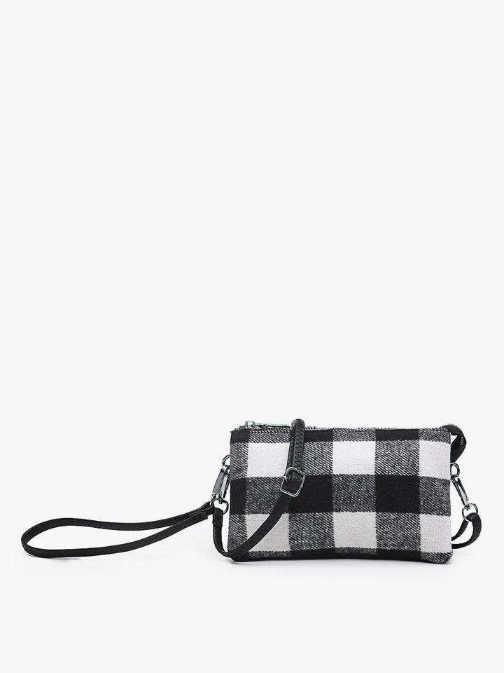 Jen & Co Riley Plaid 3 Compartment Crossbody