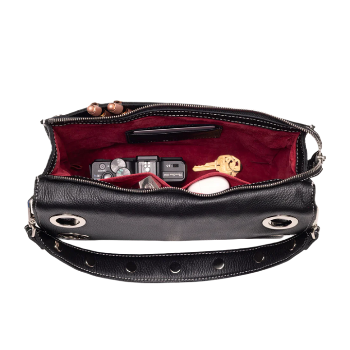 Hammitt Montana Clutch Lrg - Tempo Black/Silver